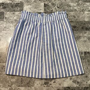 J. Crew Blue and White Striped Skirt - Size 2